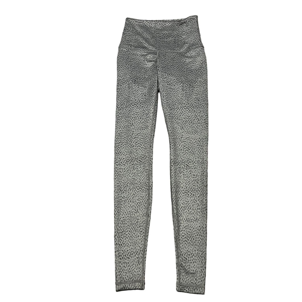 Gray Lululemon Wunder Under High Rise Leggings Sz 4
